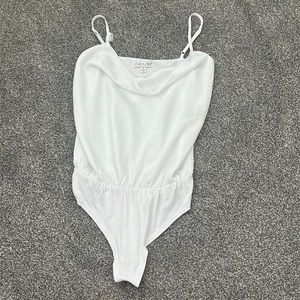 NWOT She + Sky cowl neck bodysuit